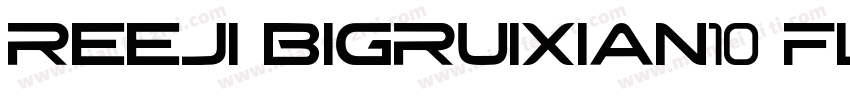 reeji bigruixian10 flash字体转换